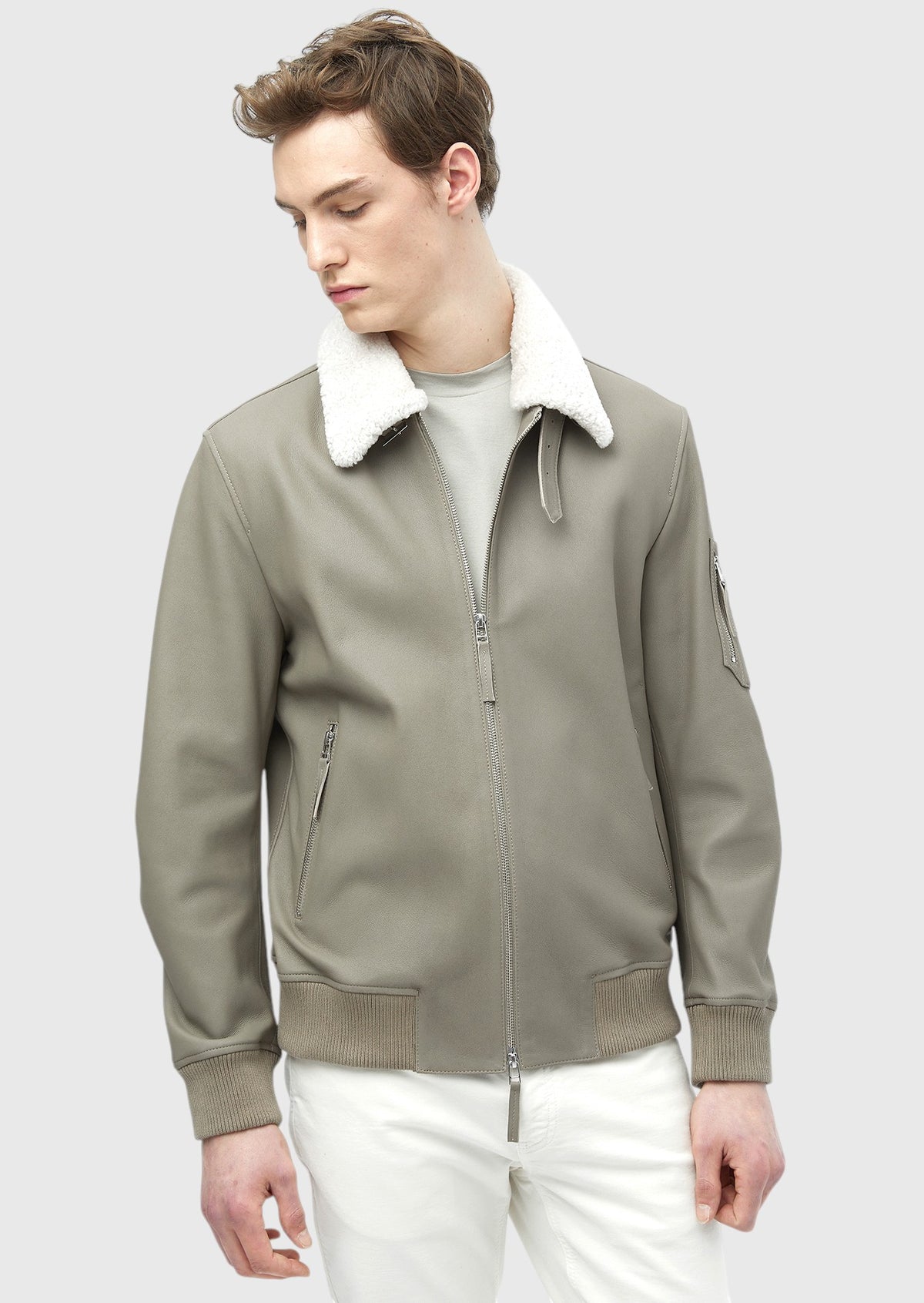 Vizon Regular Fit Casual Deri Deri Mont