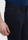Lacivert Düz Dokuma Slim Fit Casual Pamuk Karışımlı Pantolon