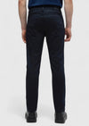 Lacivert Düz Dokuma Slim Fit Casual Pamuk Karışımlı Pantolon