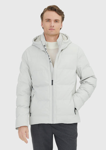 Kum Regular Fit Kapüşonlu Dokuma Mont