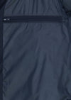 Lacivert Regular Fit Kapüşonlu Casual Dokuma Mont