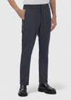 Koyu Gri Düz Örme Jogging Fit Casual Pantolon
