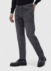 Koyu Gri Düz Regular Fit Denim %100 Pamuk Pantolon