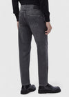 Koyu Gri Düz Regular Fit Denim %100 Pamuk Pantolon