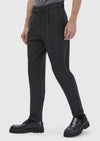 Koyu Gri Düz Örme Regular Fit Casual Pantolon