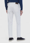 Beyaz Düz Regular Fit Denim %100 Pamuk Pantolon