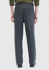 Antrasit Düz Dokuma Loose Fit Casual Pantolon