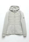 Gri Regular Fit Kapüşonlu Denim Dokuma Mont