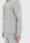 Gri Regular Fit Kapüşonlu Denim Dokuma Mont