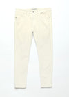 Bej Fitilli Dokuma Slim Fit Kadife Casual Pamuk Karışımlı Pantolon