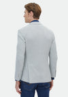 Ekru Mikro Shirt Shoulder Slim Fit Pamuk Karışımlı Örme Ceket