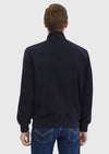 Lacivert Regular Fit Dik Yaka Casual Dokuma Mont