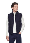 Lacivert Regular Fit Dik Yaka Casual Dokuma Spor Yelek