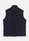 Lacivert Regular Fit Dik Yaka Casual Dokuma Spor Yelek