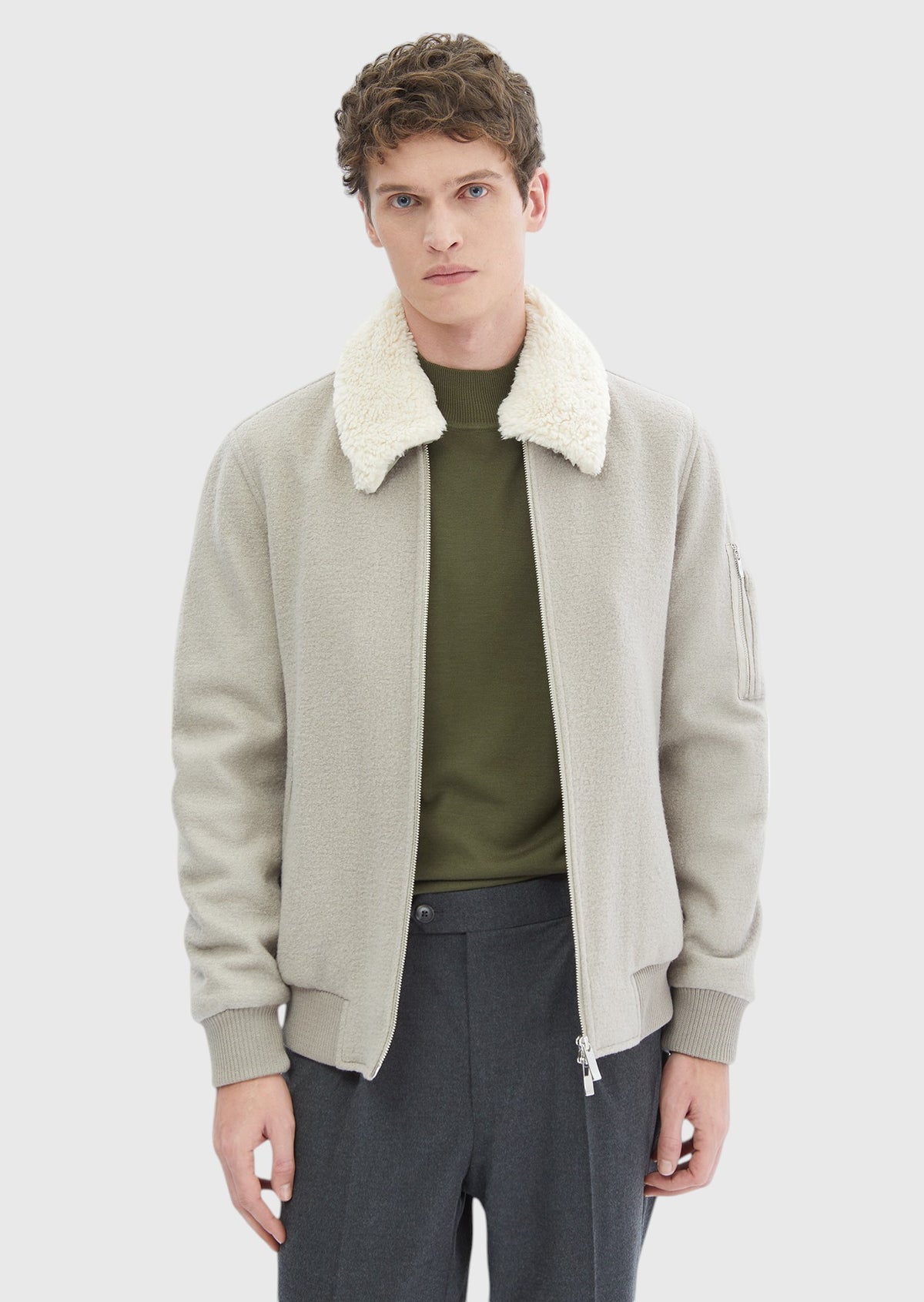 Vizon Regular Fit Casual Dokuma Mont