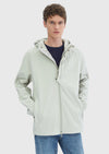 Kum Regular Fit Kapüşonlu Casual Dokuma Mont