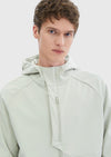 Kum Regular Fit Kapüşonlu Casual Dokuma Mont