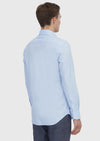 Açık Mavi Düz Regular Fit Uzun Dokuma Klasik %100 Pamuk Gömlek