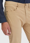 Safran Düz Dokuma Slim Fit Casual Pamuk Karışımlı Pantolon
