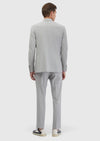Açık Gri Desenli Zeroweight Slim Fit Pamuk Karışımlı Takım Elbise