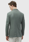 Açık Yeşil Düz Shirt Shoulder Slim Fit Yün Karışımlı Ceket