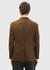 Kahverengi Düz Shirt Shoulder Slim Fit %100 Yün Ceket