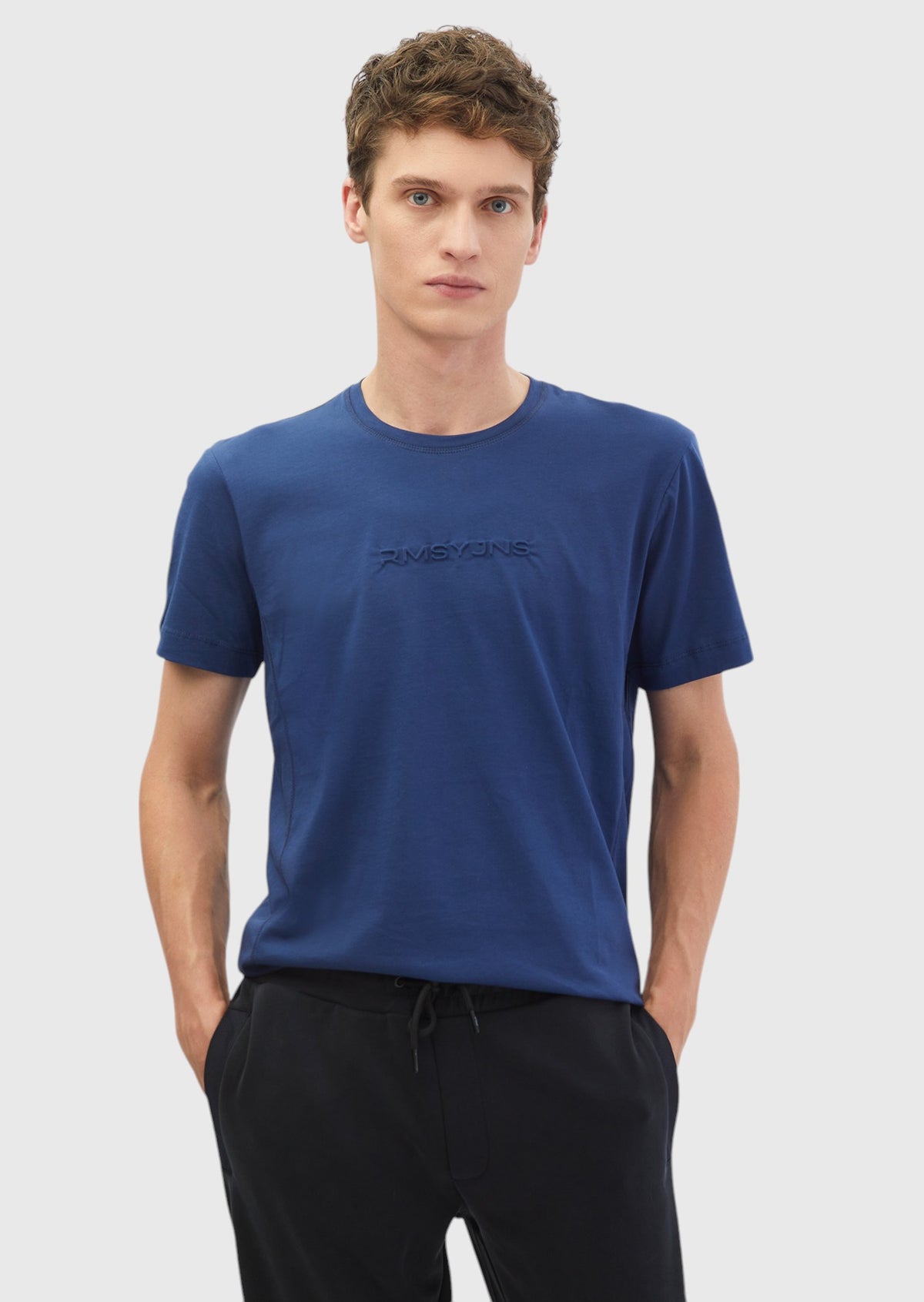 Saks Printed Crew Neck 100% Cotton T-Shirt