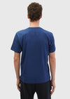 Saks Baskılı Bisiklet Yaka %100 Pamuk T-Shirt