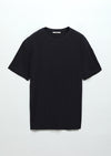Lacivert Düz Bisiklet Yaka T-Shirt