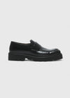 Siyah Deri Casual Loafer