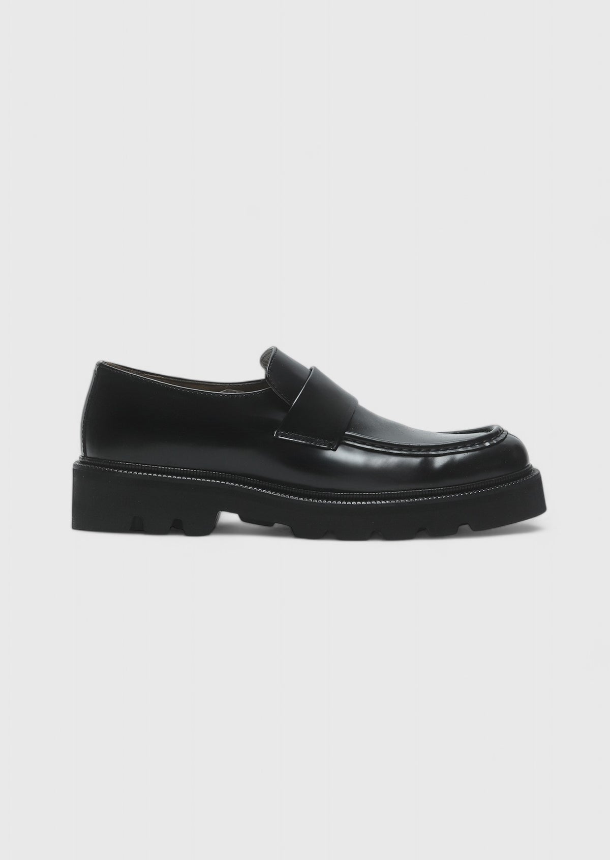 Siyah Deri Casual Loafer