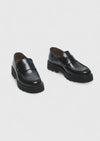 Siyah Deri Casual Loafer