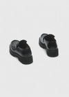 Siyah Deri Casual Loafer