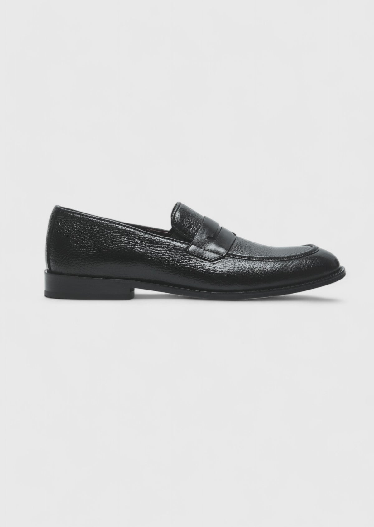 Siyah Deri Casual Loafer