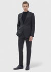 Antrasit Çizgili Thin&taller Slim Fit %100 Yün Takım Elbise