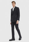 Antrasit Düz Zeroweight Slim Fit %100 Yün Takım Elbise