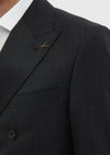 Antrasit Düz Zeroweight Slim Fit %100 Yün Takım Elbise