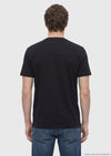 Siyah Düz Bisiklet Yaka T-Shirt