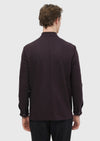 Bordo Düz Shirt Shoulder Slim Fit Yün Karışımlı Örme Ceket