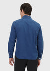 Açık İndigo Düz Casual Fit Uzun Dokuma Casual %100 Pamuk Gömlek