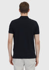 Siyah Düz Polo Yaka %100 Pamuk T-Shirt