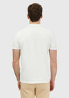 Ekru Düz Polo Yaka %100 Pamuk T-Shirt