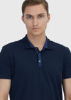 Lacivert Düz Polo Yaka %100 Pamuk T-Shirt