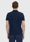 Lacivert Düz Polo Yaka %100 Pamuk T-Shirt