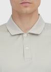 Bej Düz Polo Yaka %100 Pamuk T-Shirt