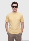 Safran Düz Bisiklet Yaka %100 Pamuk T-Shirt