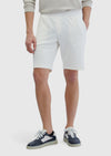 Ekru Düz Örme Jogging Fit Spor Bermuda