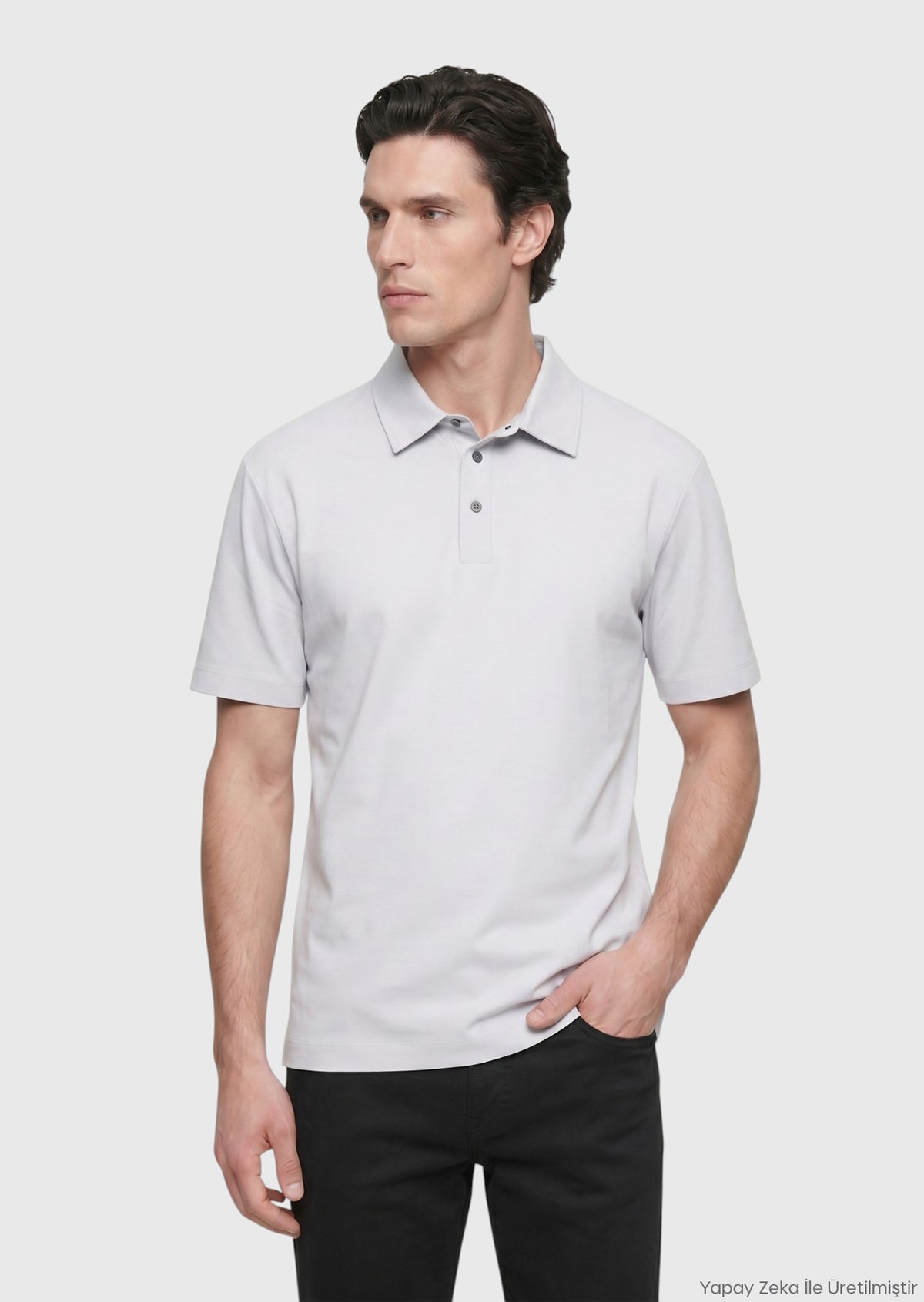 Light Grey Plain T-Shirt