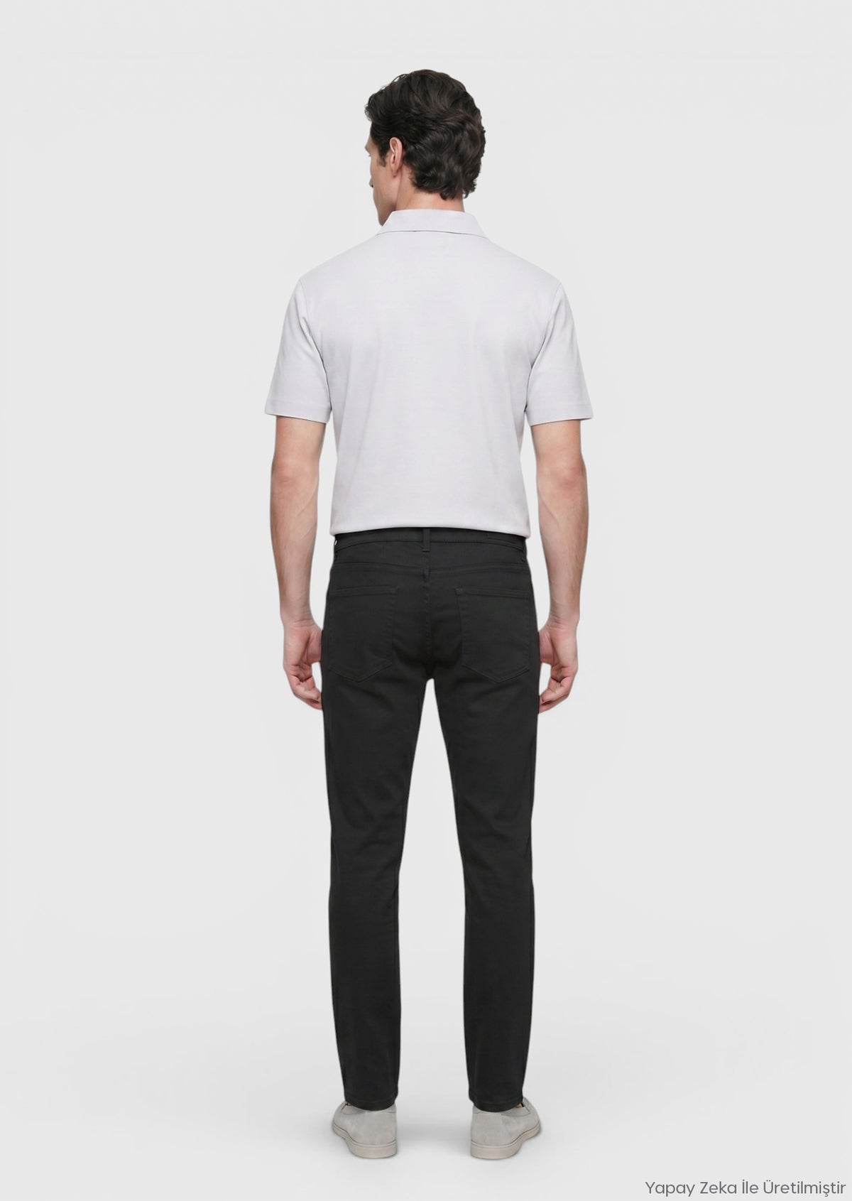Açık Gri Düz T-Shirt