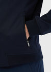 Lacivert Regular Fit Dik Yaka Casual Dokuma Mont